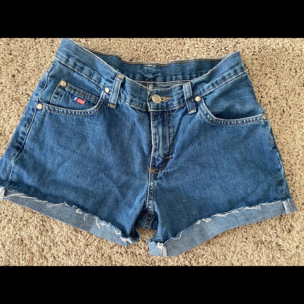 Vintage Painted Wrangler Shorts